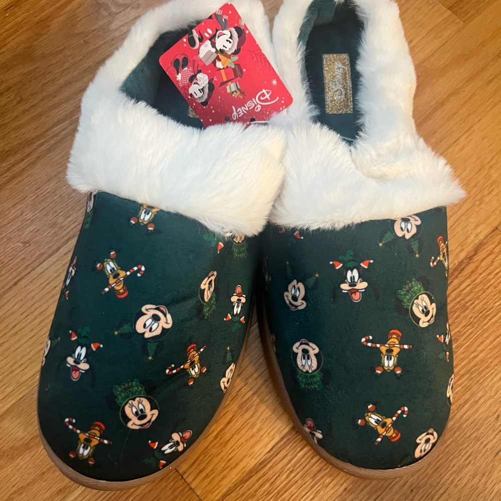 Disney Green Slippers
